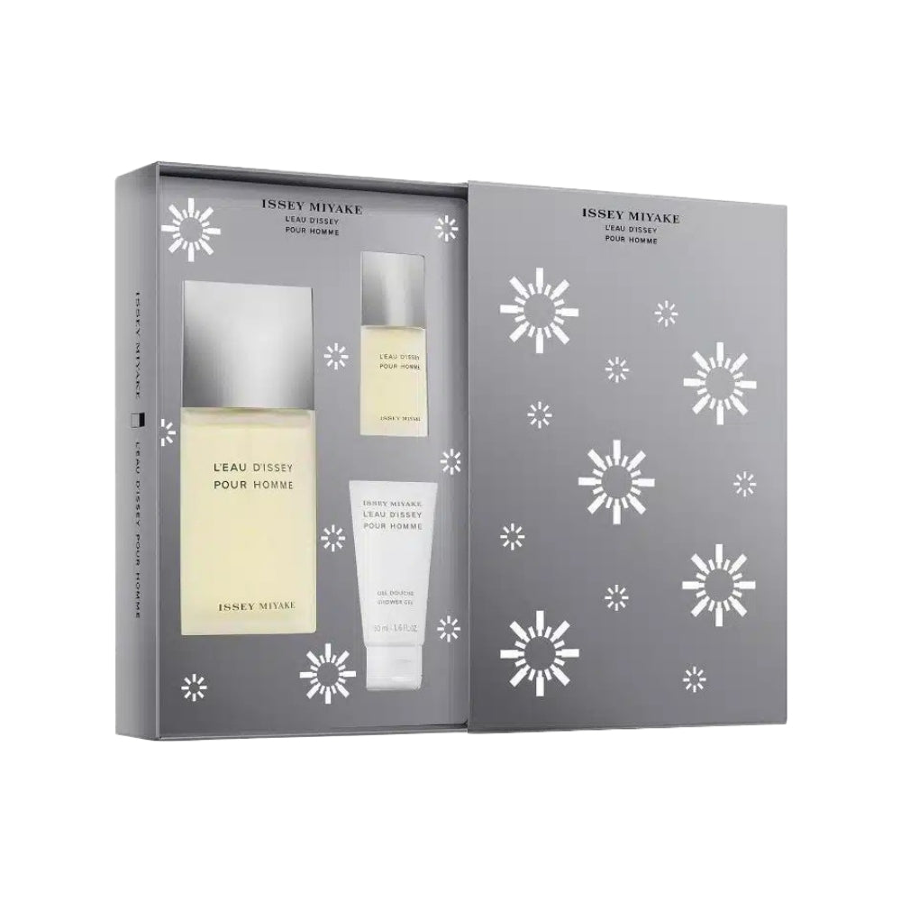 Issey Miyake L'Eau D'Issey 3-Piece Eau de Toilette Set for Women - 125ml Floral Fragrance Gift Set, Perfect for Daily Wear & Special Occasions