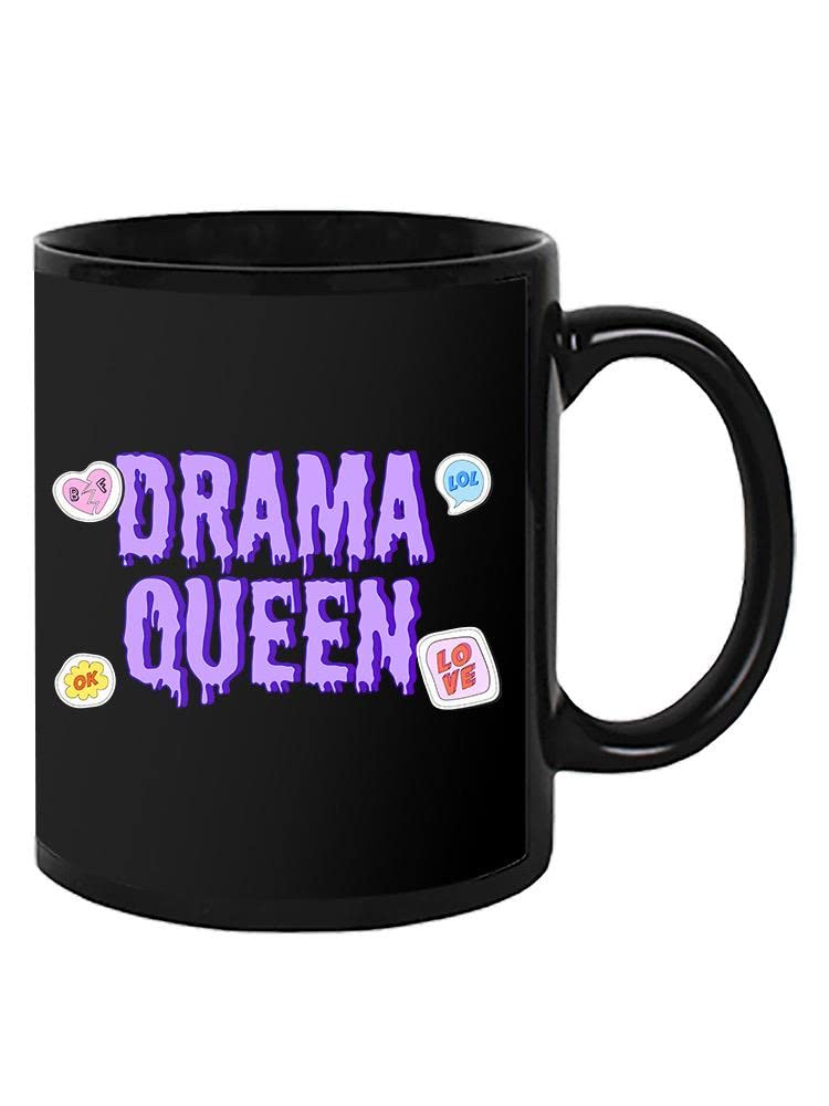 Drama Queen Teen Style Coffee Mug - Funny Sarcastic Gift for Teens - Perfect for School, Home & Gifts - Image by Shutterstock