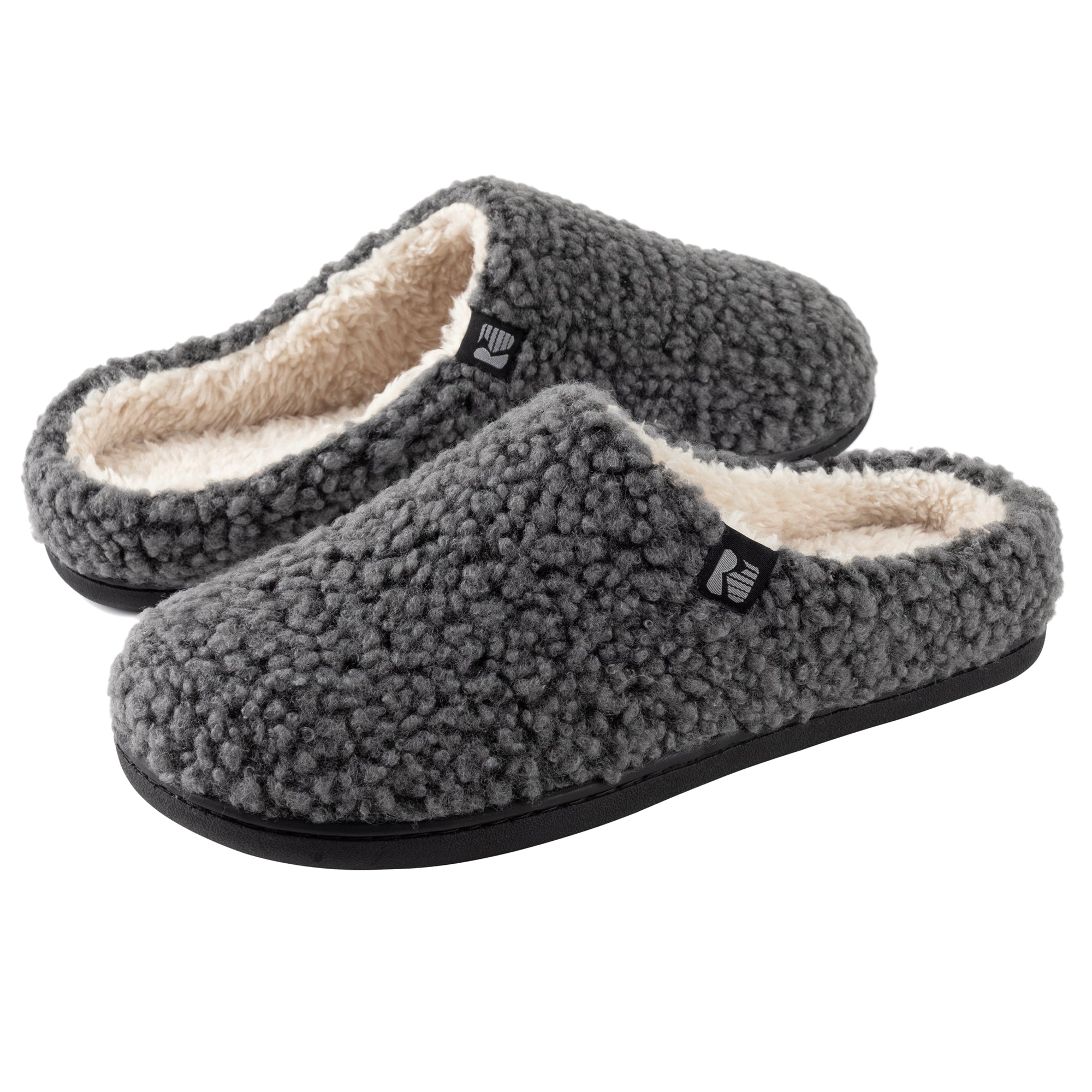 RockDove Women's Faux Shearling Clog Slippers - Cozy Indoor/Outdoor House Shoes for Winter Comfort & Warmth - Perfect for Home, Office & Relaxation