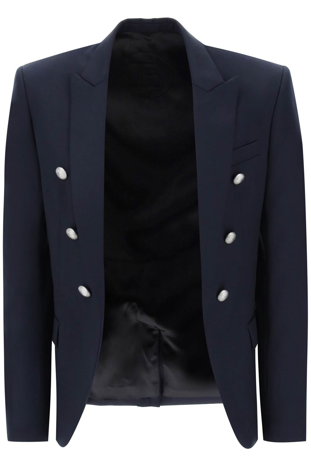 Balmain Wool Jacket with Ornamental Buttons - Luxury Winter Coat for Women, Elegant Outerwear for Office, Parties & Special Occasions