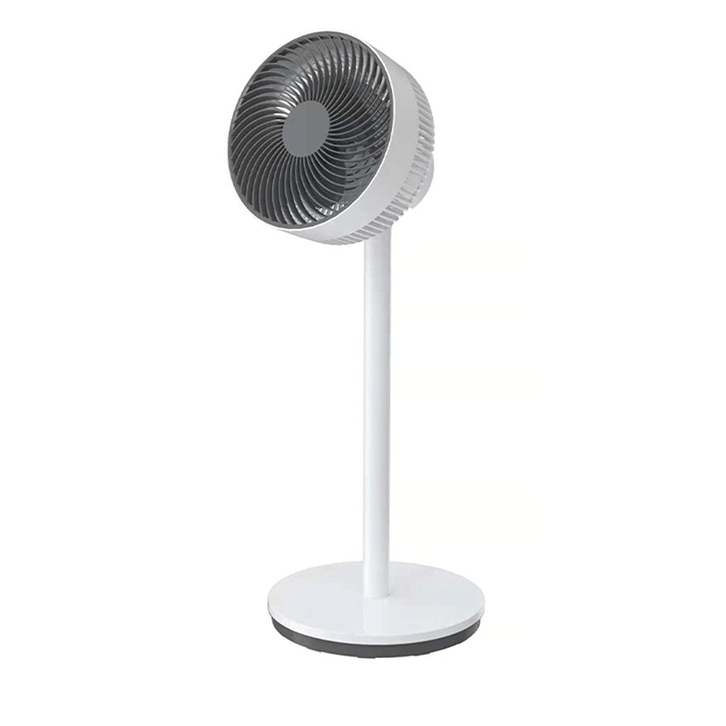 LS Adjustable Height Pedestal Fan - 3 Speed Cooling Tower Fan with Oscillation for Home, Office & Bedroom - White Floor Standing Air Circulator