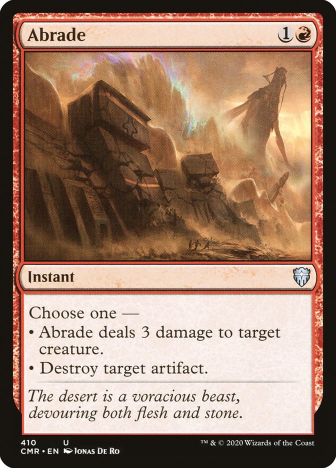 Abrade - MTG Commander Legends Card | Premium Magic: The Gathering Burn & Artifact Removal for Commander Decks | Perfect for Competitive Play & Casual Gaming