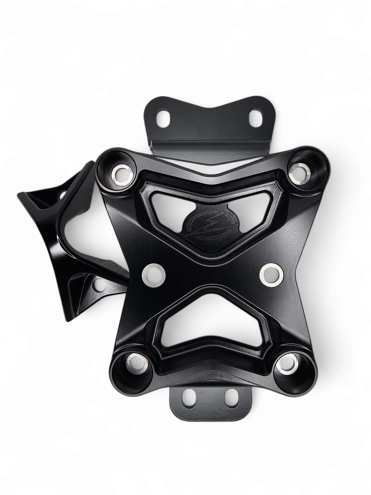 2022-2024 Can Am X3 10 Bolt Heavy Duty Radius Rod Plate with Pull Hook - Black RRP210014 - Off-Road Vehicle Protection & Recovery Accessory for UTV/ATV Adventures