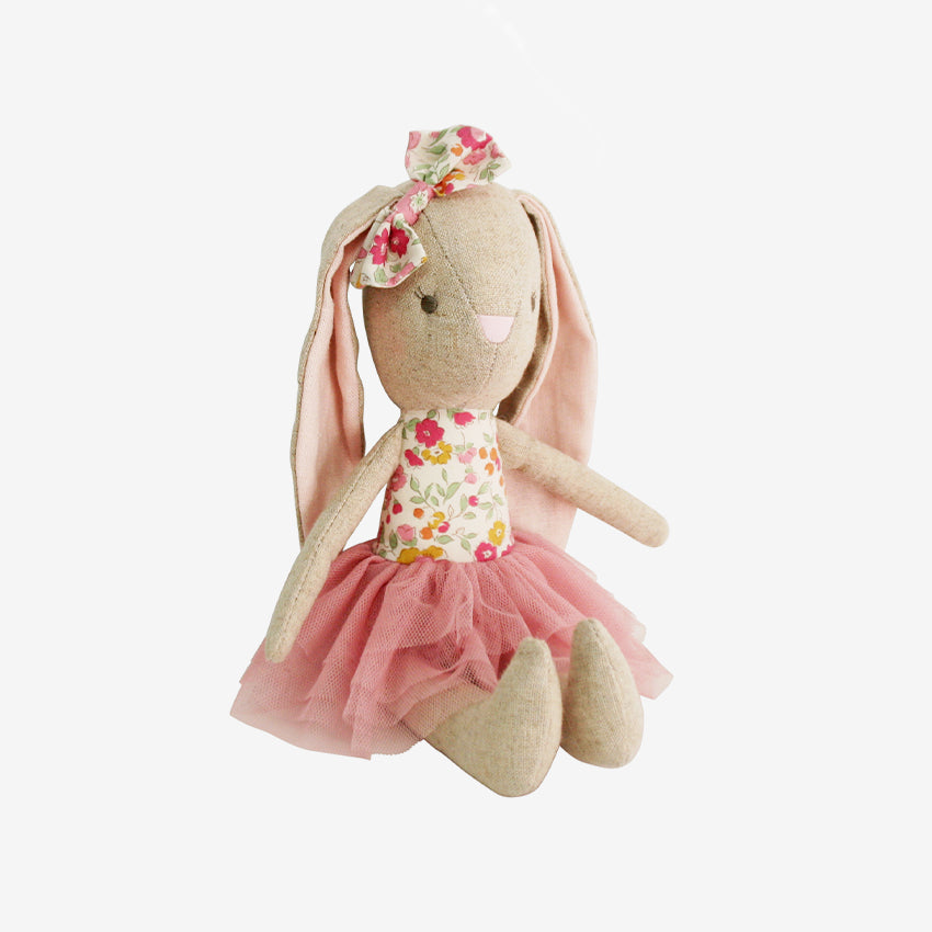 Alimrose Baby Pearl Bunny Rose Garden Headband - Adorable Floral Hair Accessory for Newborns, Infants & Toddlers - Perfect for Photo Shoots, Birthday Parties & Special Occasions