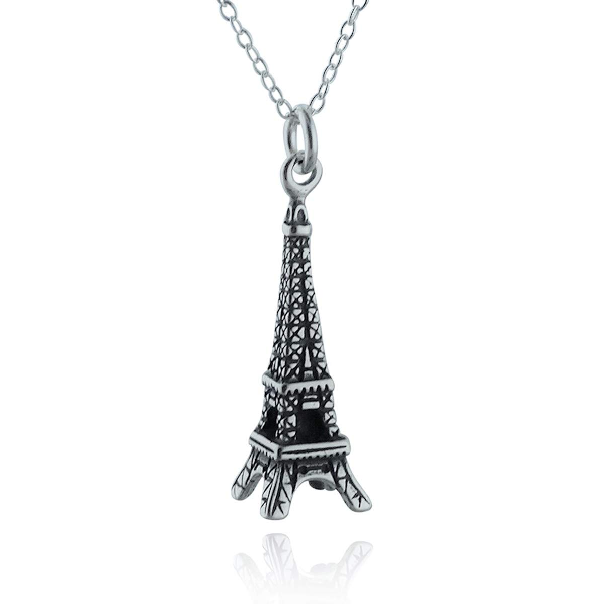 FashionJunkie4Life Unique Sterling Silver Pendant Necklace for Women - 18