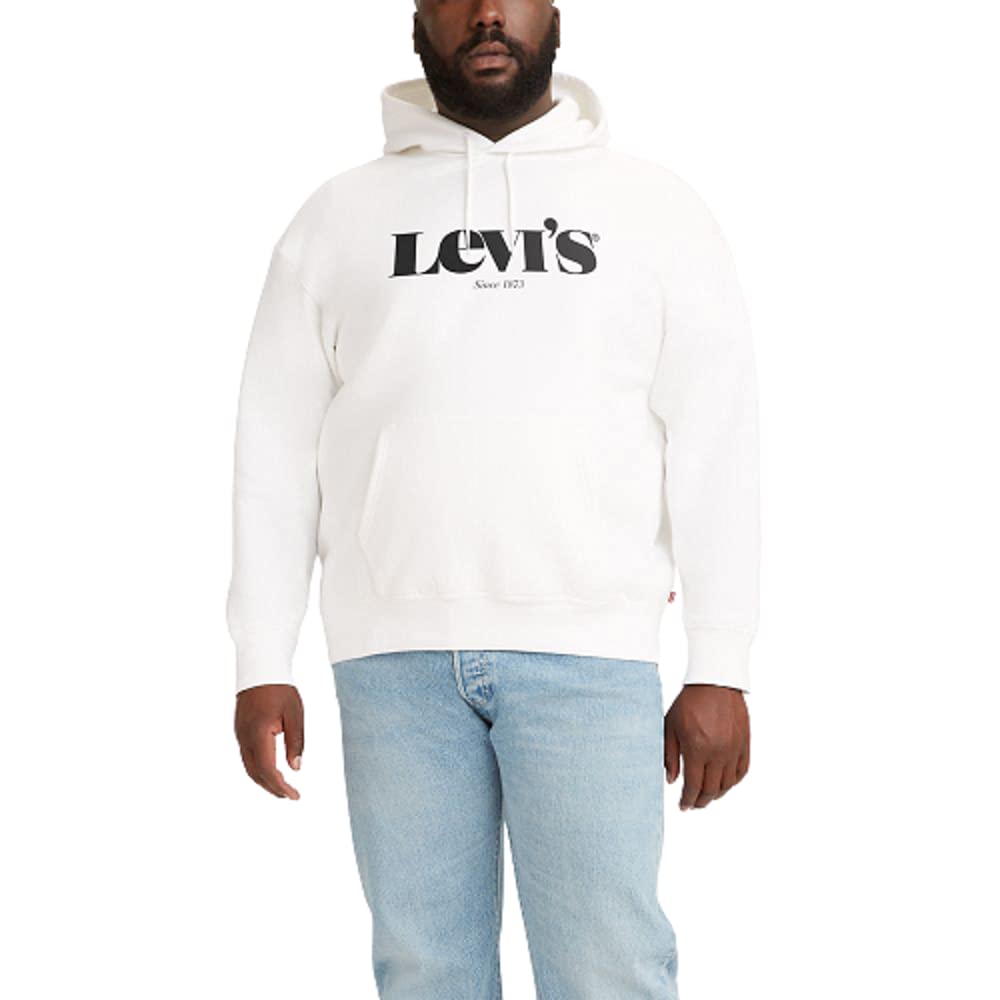 Levi's Men's Graphic Hoodie for Big & Tall - Soft Cotton Pullover Sweatshirt with Stylish Print | Perfect for Casual Wear, Street Style & Lounge Comfort