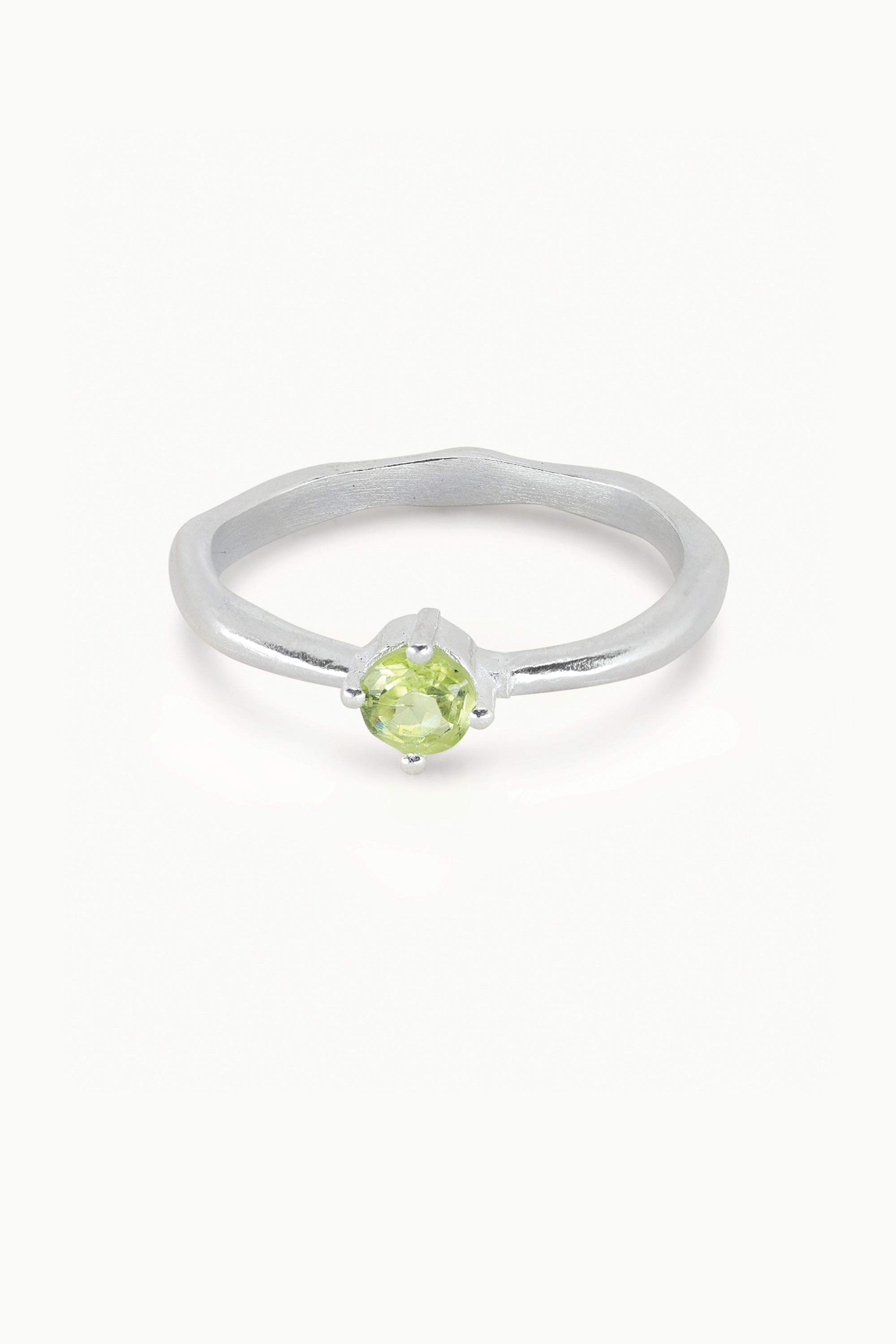 August Peridot Silver Birthstone Ring - Elegant Jewelry for Women, Perfect Gift for Birthday, Anniversary & Special Occasions