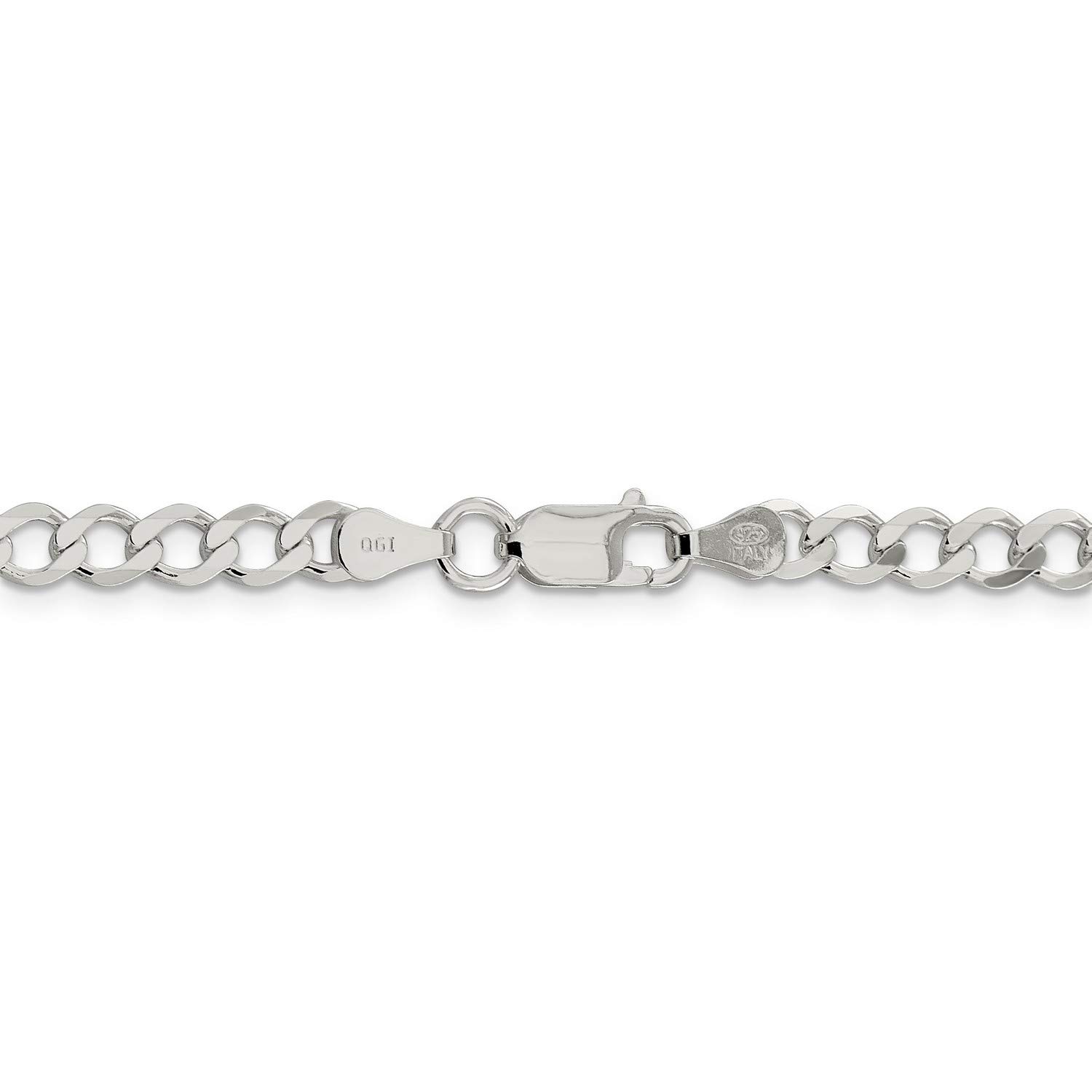 925 Sterling Silver Lightweight Flat Curb Chain Necklace, Bracelet or Anklet - Perfect for Everyday Wear, Layering & Gift Giving