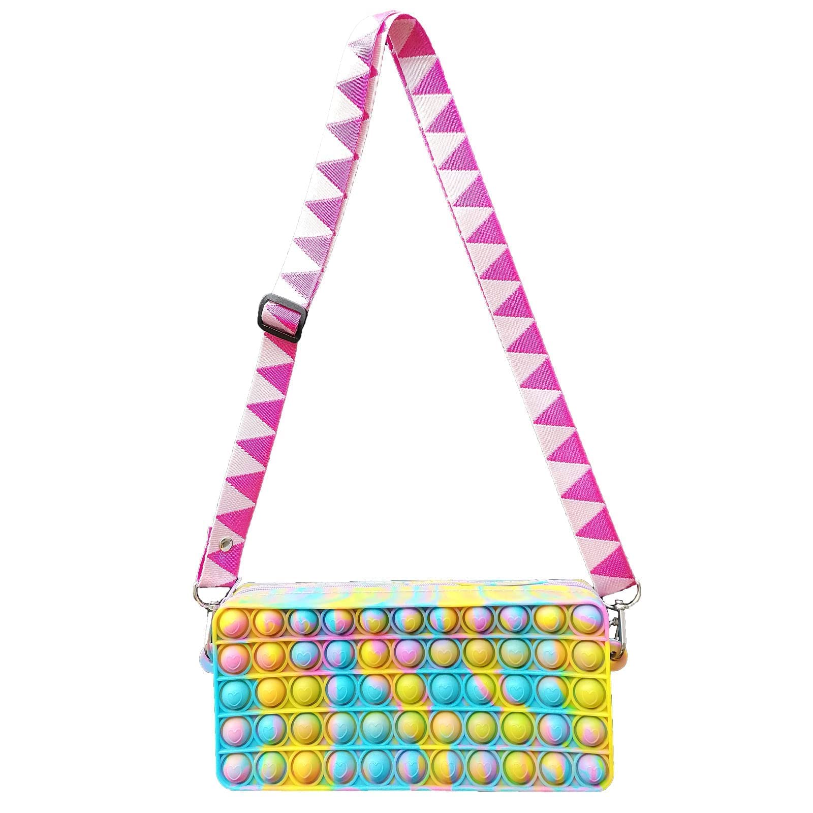 Umogy Pop Purse for Girls & Women - Sensory Fidget Toy Crossbody Handbag - Small Purse with Bubble Popper for Stress Relief & Anxiety - Perfect for School, Travel, and Everyday Use