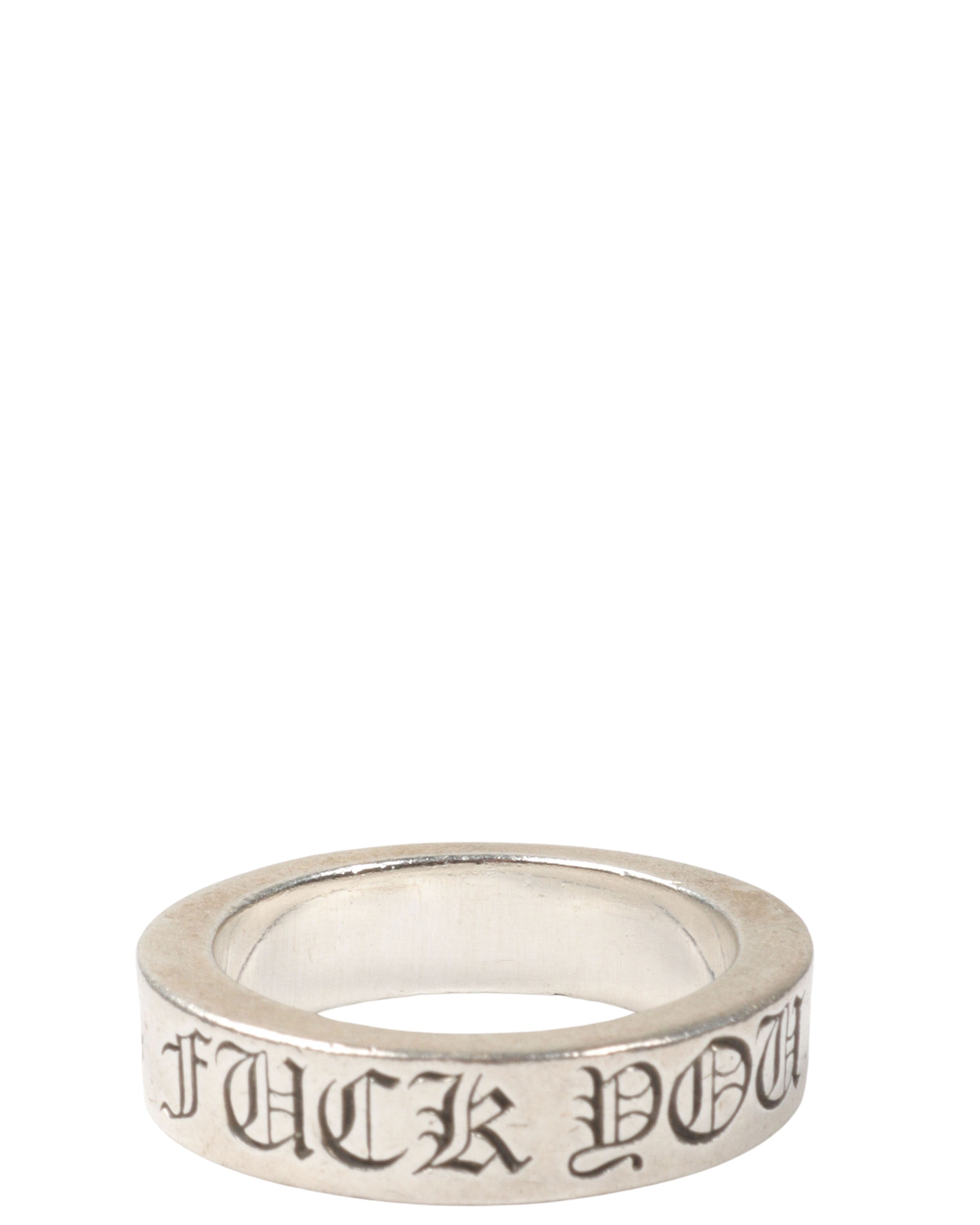 Fuck You' Spacer Ring - Edgy Punk Jewelry for Men & Women - Perfect for Stacking, Gifting & Alternative Fashion