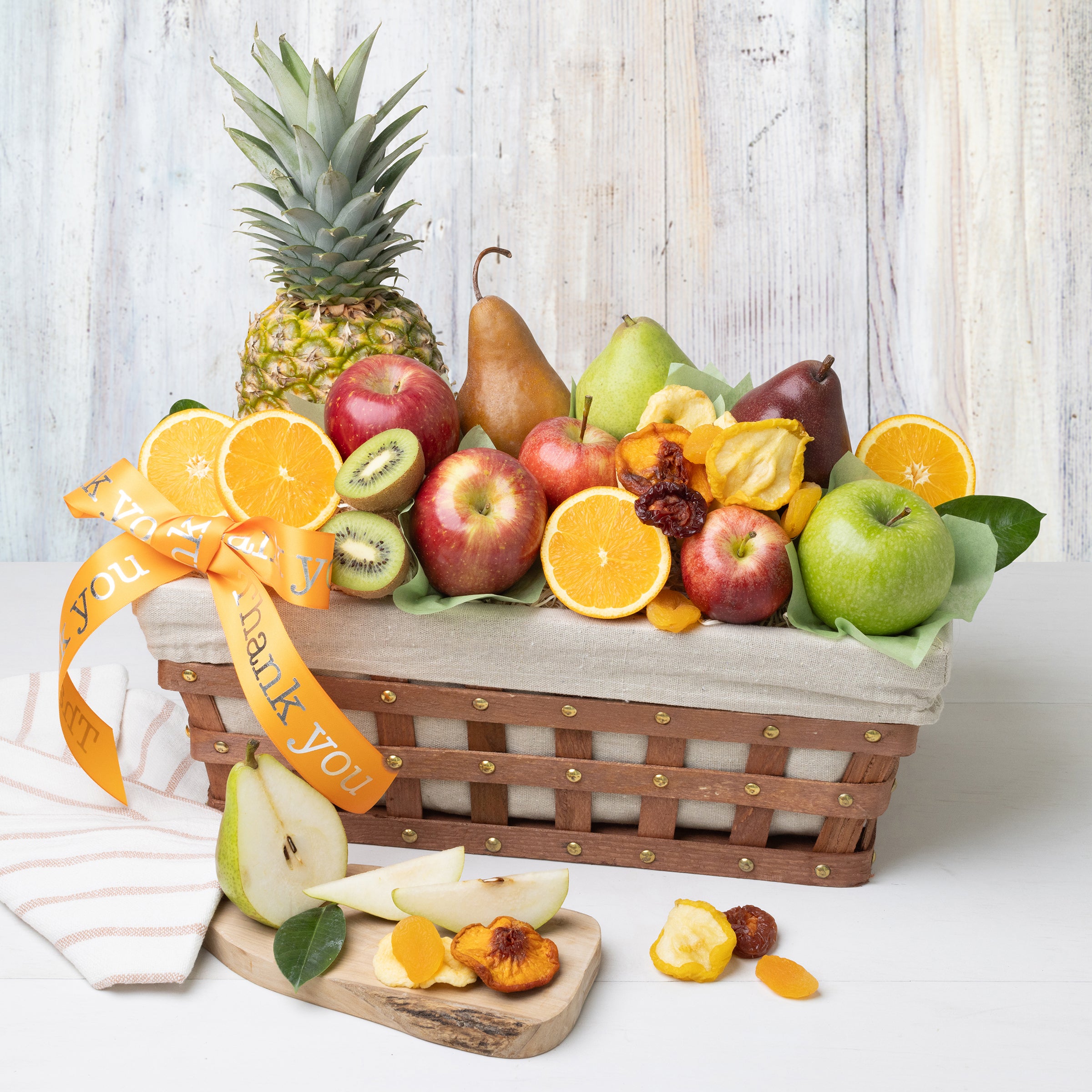 Premium Thank You Fruit Gift Basket - Fresh & Delicious Assorted Fruits for Holidays, Corporate Gifts & Special Occasions