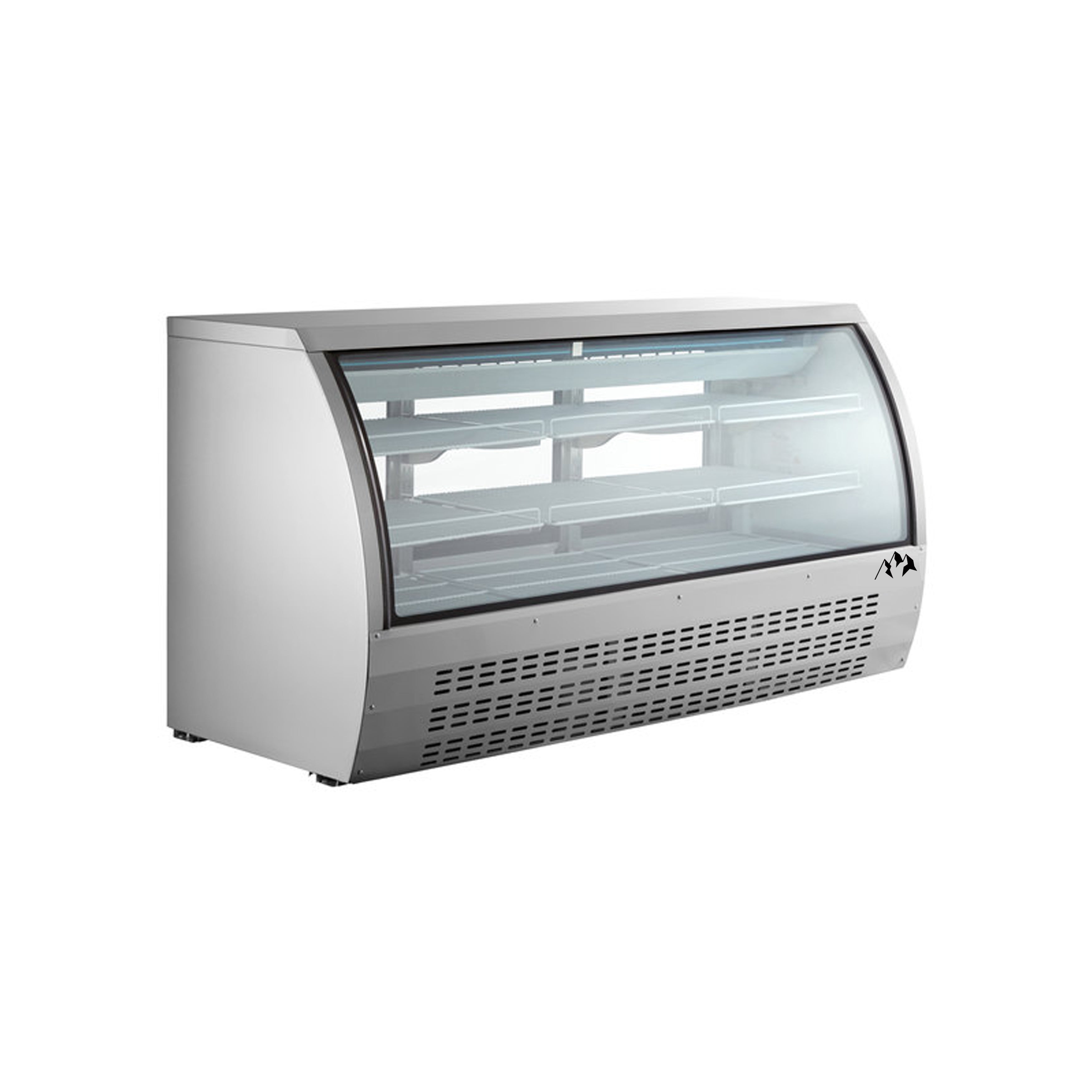 Commercial 82 Deli Case Refrigerator - 32 cu.ft Stainless Steel Meat Display Case with Chef AAA DC200 HC Technology | Perfect for Supermarkets, Delis & Butcher Shops