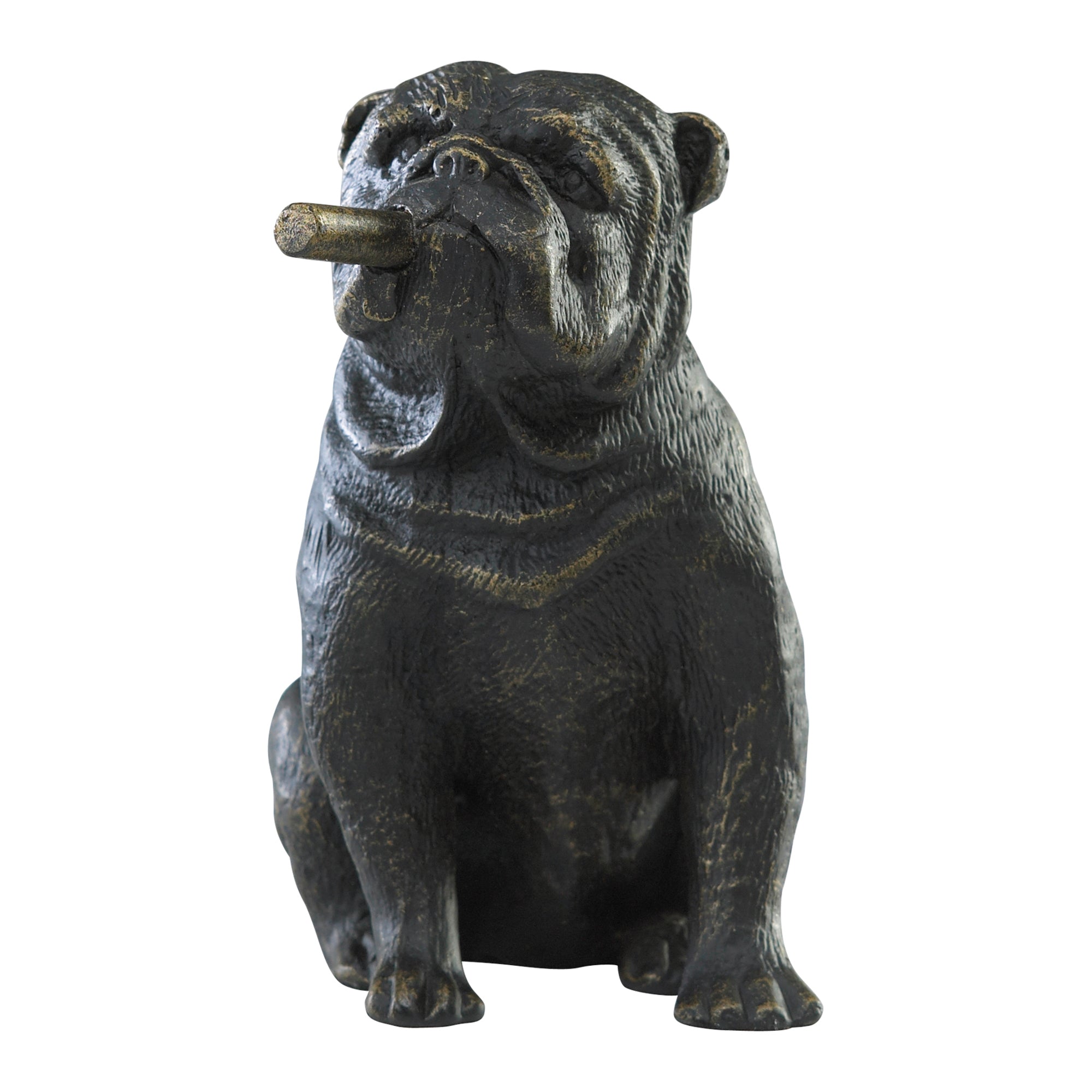 Cyan Design 02295 Mini Bulldog Statue - Old World Style Resin Figurine for Home Decor, Office Desk, or Gift Giving