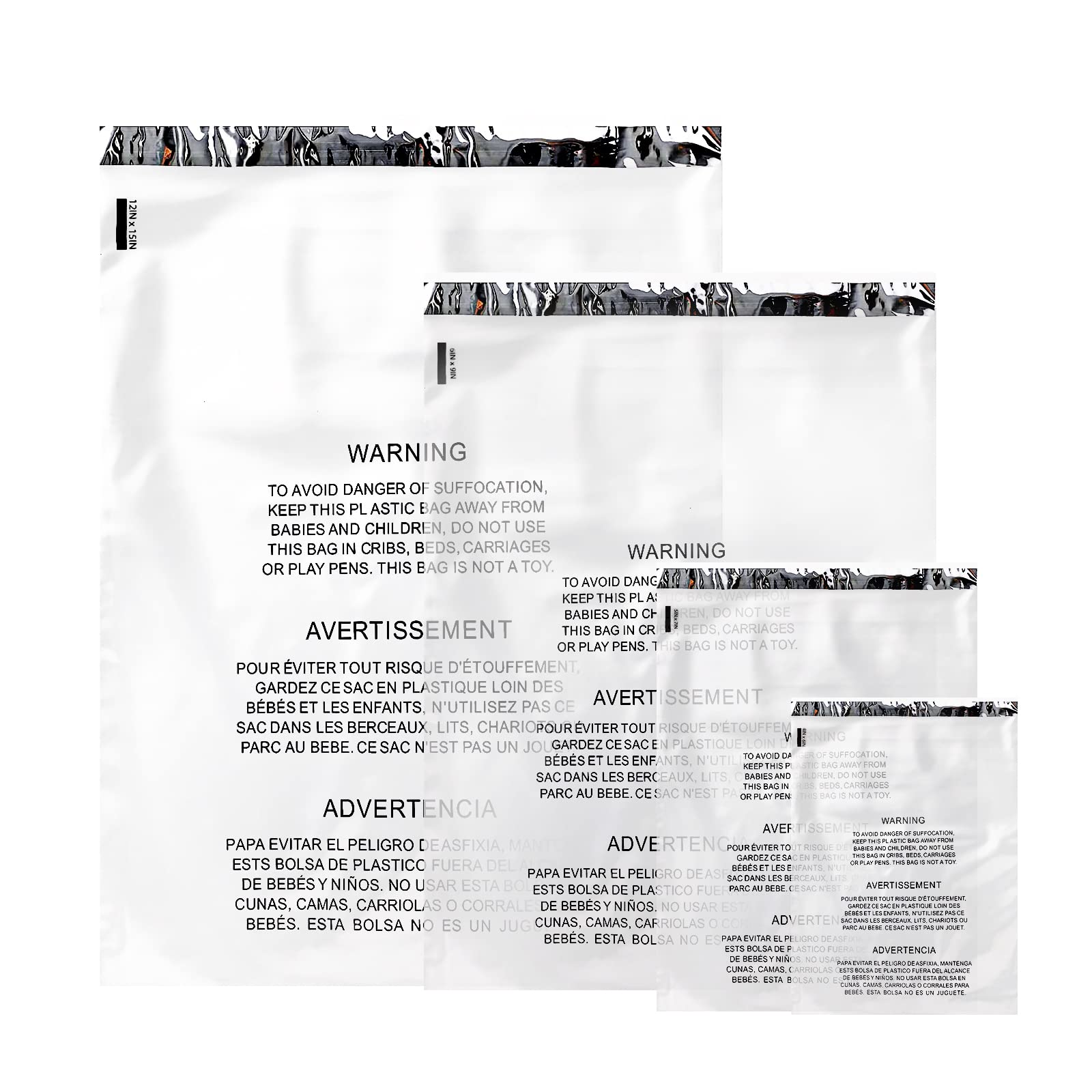 PackageZoom 5000-Pack Premium Clear Poly Bags with Suffocation Warning - 10x13 Inch Self-Seal Packaging Bags with Strong Reusable Adhesive for Clothing, Bundles & FBA Shipping - Ideal for Ecommerce, Retail Storage and Safe Product Packaging