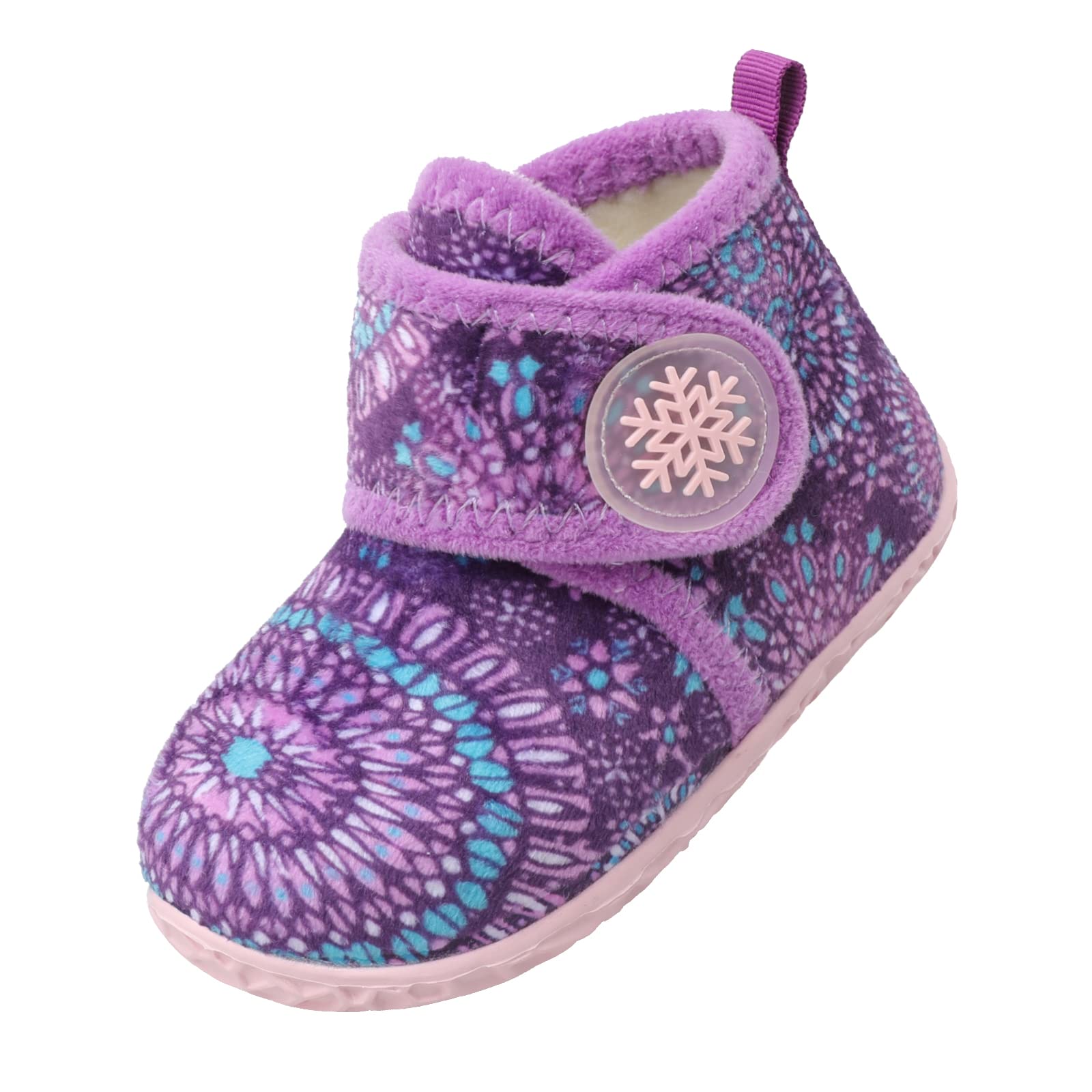 LeIsfIt Toddler Slippers for Boys & Girls - Warm Winter Boots with Non-Slip Sole | Lightweight Indoor House Shoes for Kids | Perfect for Home, Nursery & Preschool Playtime