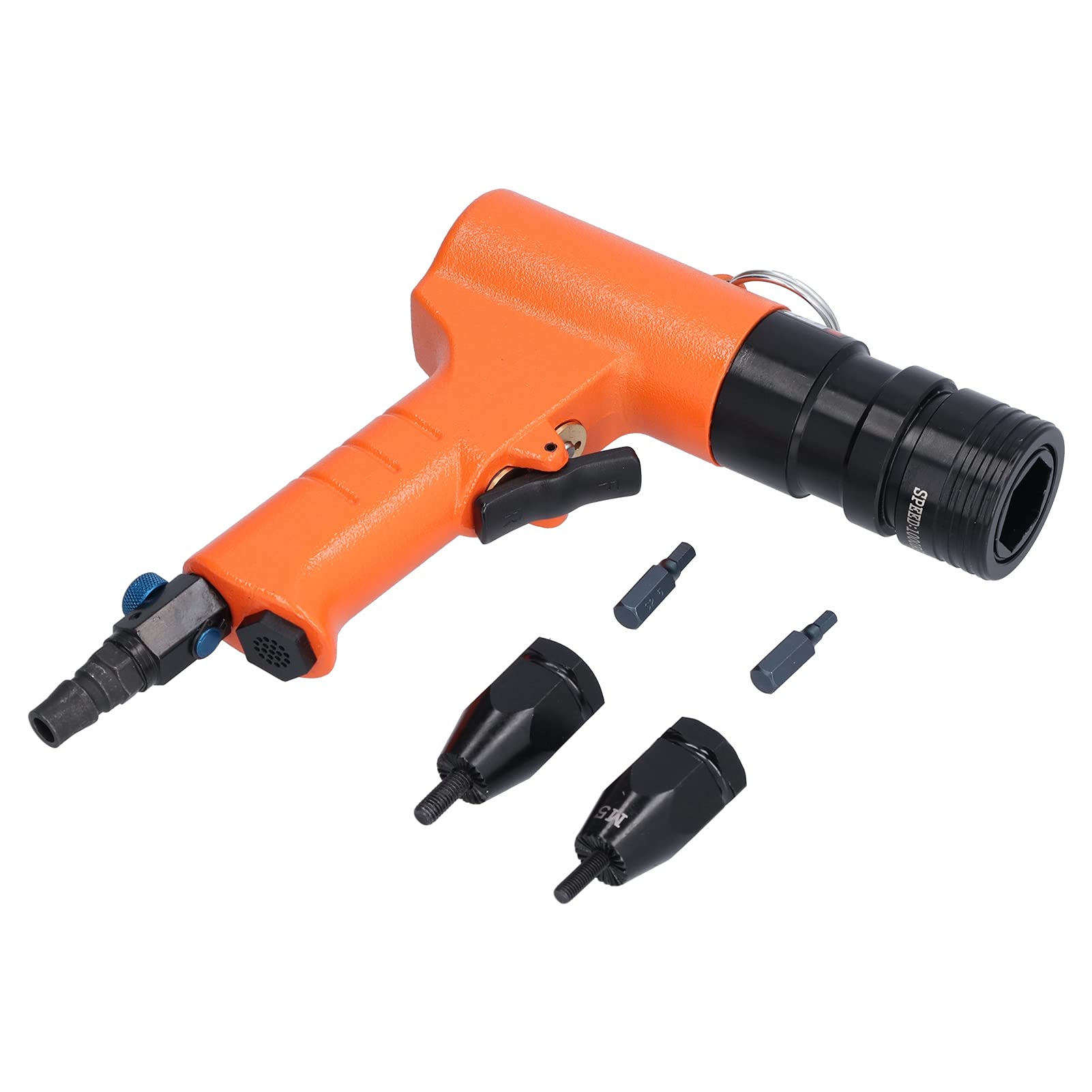 Air Hammer Rivet Gun Kit - Professional Automotive & Woodworking Tool for Aluminum, Iron & Wall Repair | Perfect for Metal Fabrication, DIY Projects & Home Renovation