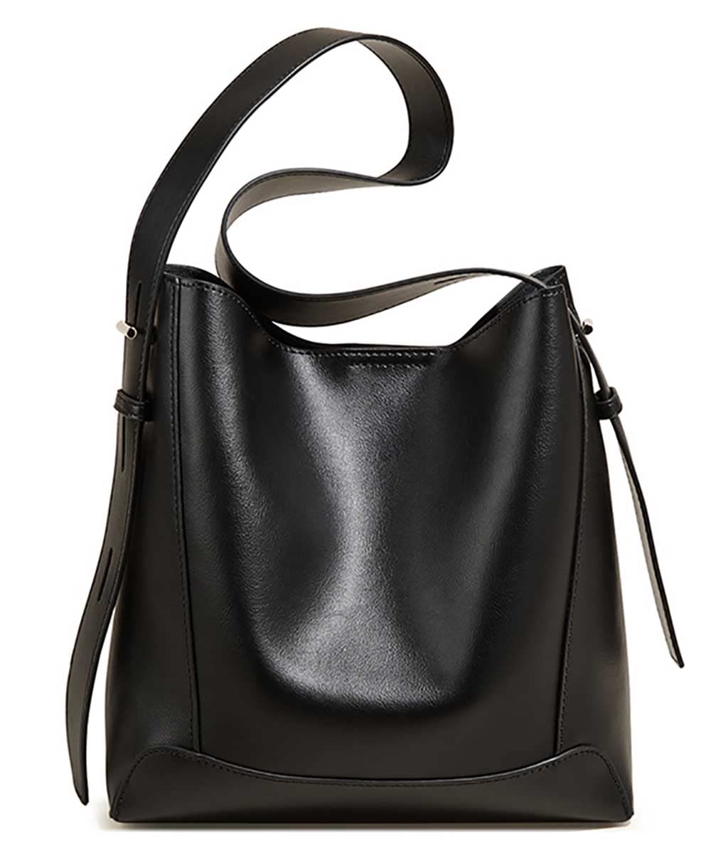 FOXLOVER Women's Hobo Shoulder Bag - Genuine Leather Bucket Purse for Ladies - Stylish Handbag for Work, Travel & Everyday Use