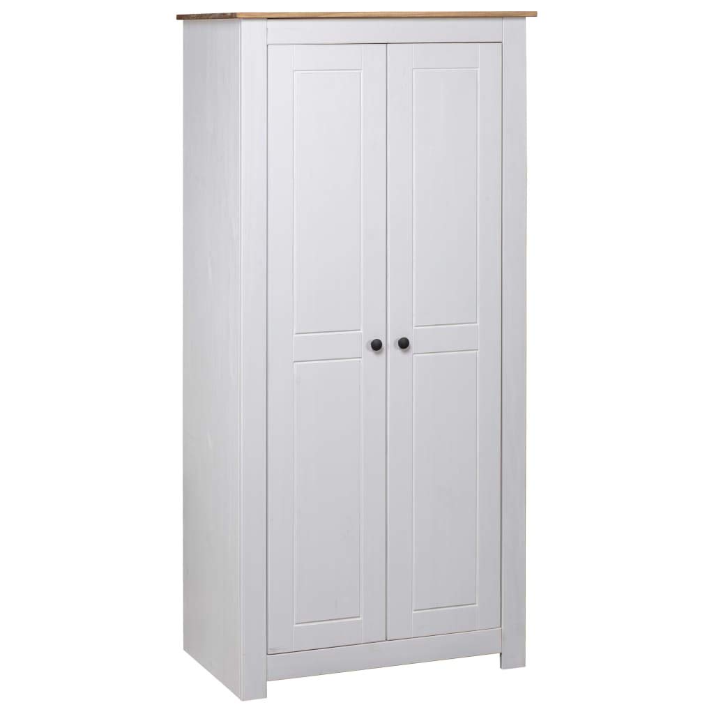 H.BETTER Solid Pine Wood Wardrobe Closet Organizer - 31.5