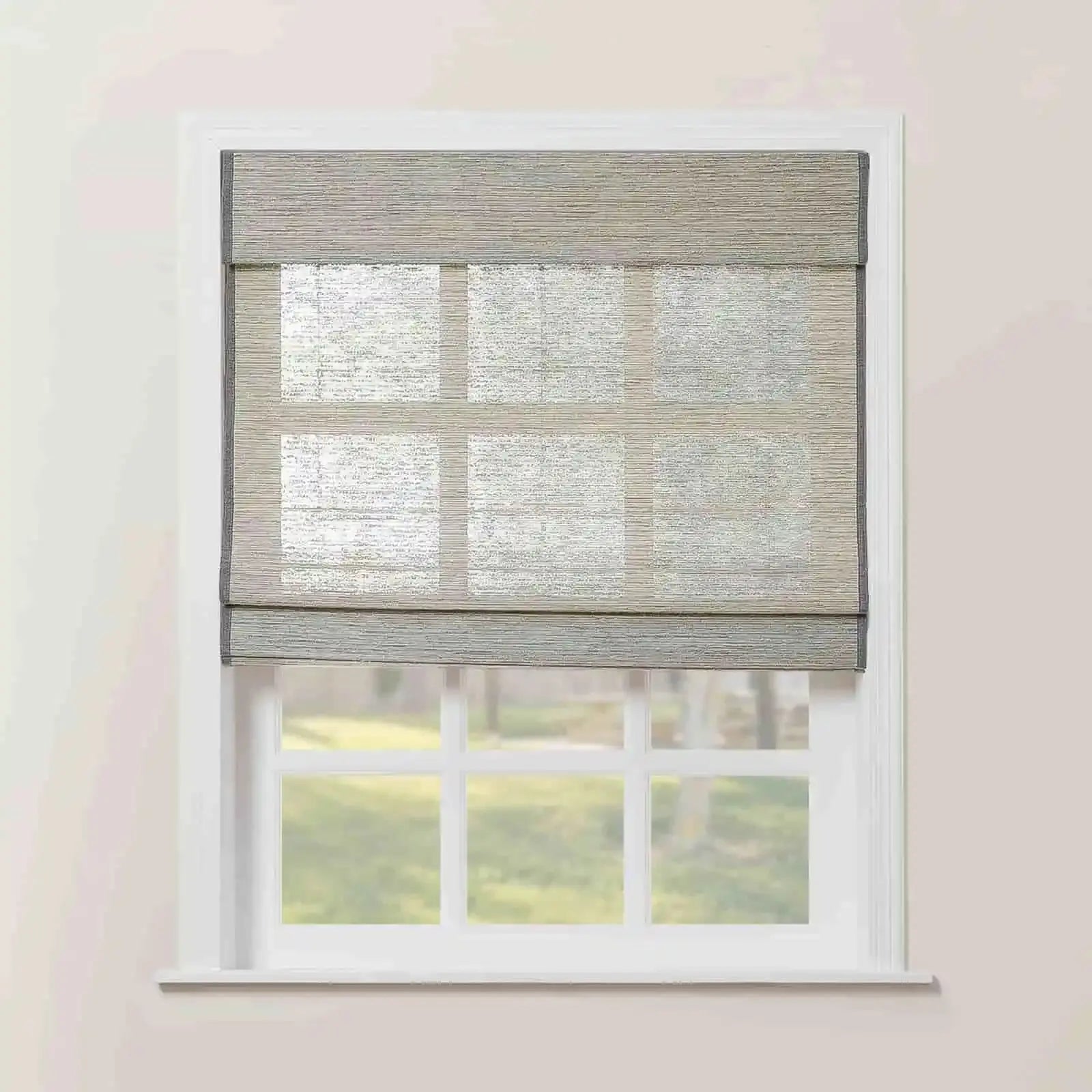 Rae Natural Kenaf Woven Wood Window Shades - Light Khaki | Eco-Friendly Bamboo Blinds for Living Room & Bedroom