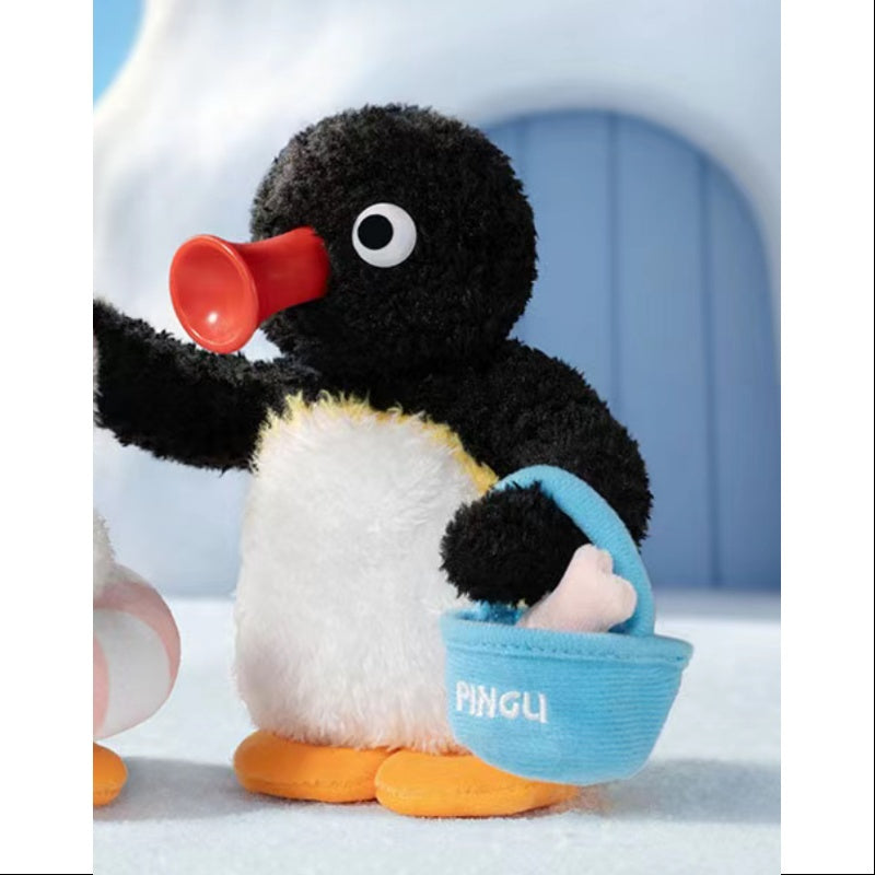 Baby MOLLY Pingu Happy Fishing Series Vinyl Plush Pendant Complete Set - Cute Collectible Toy for Kids & Gift for Anime Fans - Perfect for Playtime, Room Decor, and Kawaii Collections