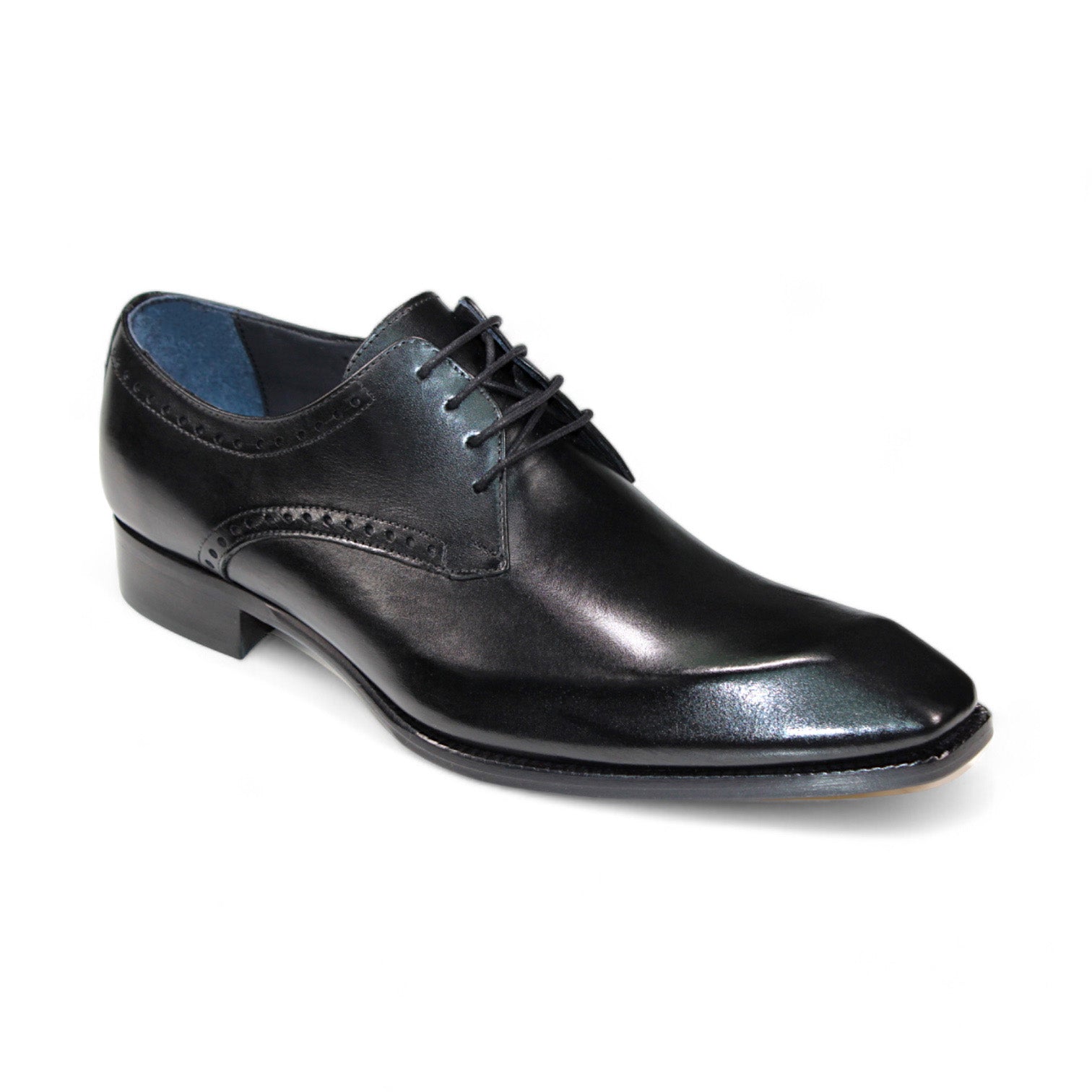 Duca Di Matiste Arpino Men's Dress Shoes - Classic Black Leather Oxfords for Business, Formal & Wedding Occasions