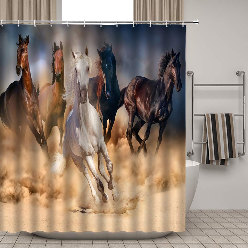 Premium Horse Design Shower Curtain - 70