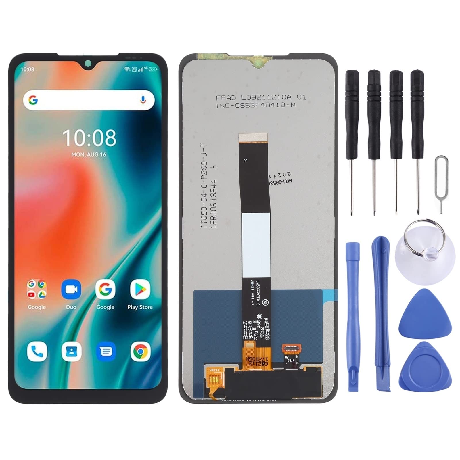 Original Umidigi Bison X10 Pro LCD Screen & Digitizer Replacement - Full Assembly Repair Kit (Black) | Compatible with Umidigi Bison X10 Pro Smartphone | Perfect for DIY Screen Repair & Device Maintenance