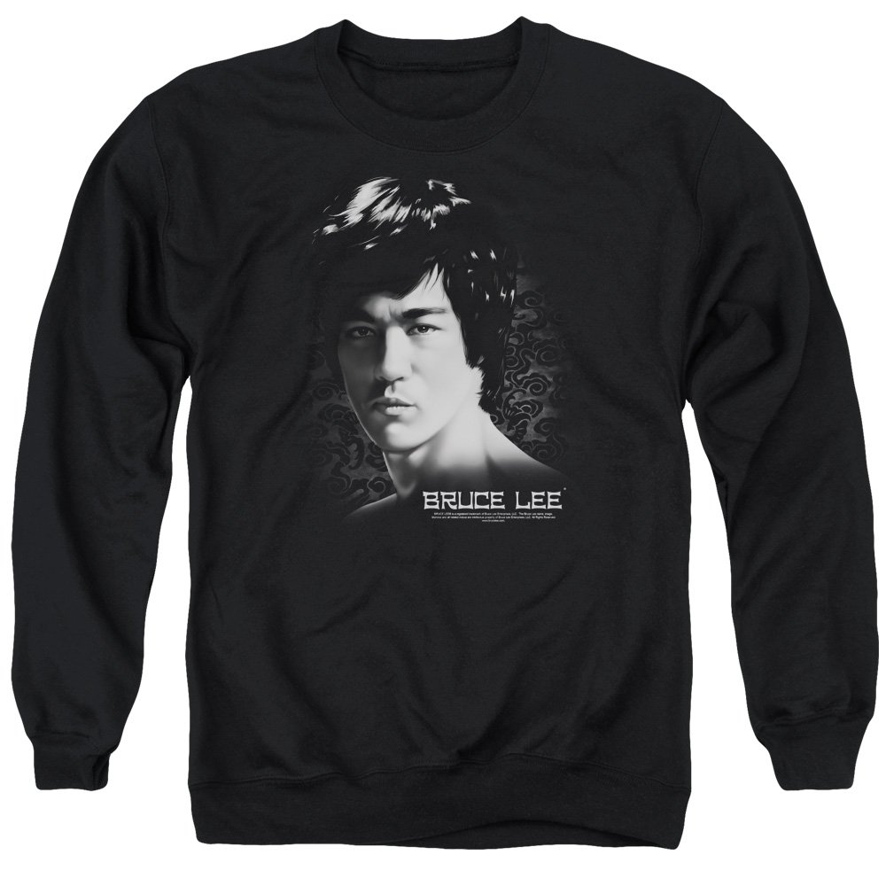 Bruce Lee in Your Face Unisex Crewneck Sweatshirt for Men & Women | Kung Fu Inspired Casual Wear for Street Style & Martial Arts Fans