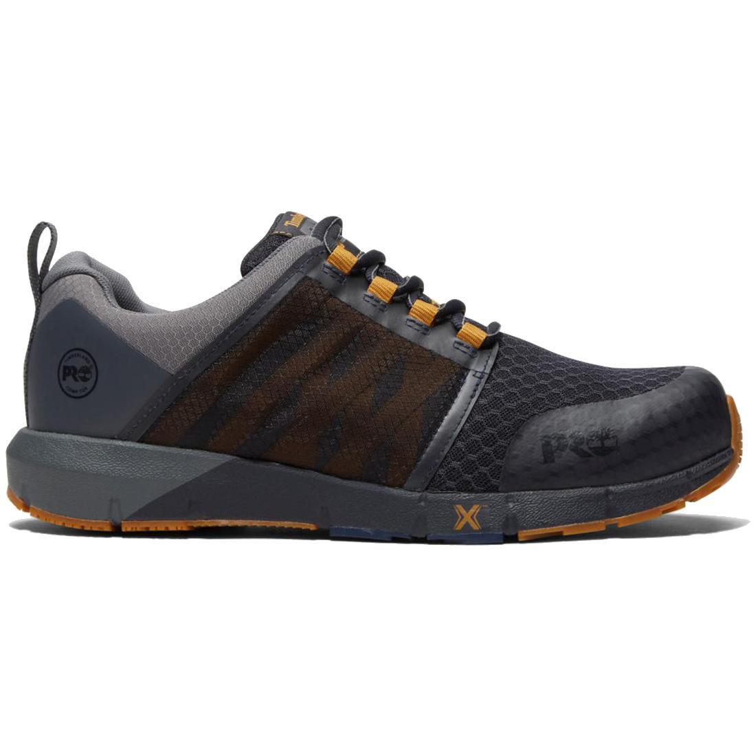 Radius Composite Toe Work Shoes for Men - Lightweight Safety Boots, Slip Resistant, Electrical Hazard Protection - Blue Grey - Ideal for Construction, Warehouse & Industrial Work