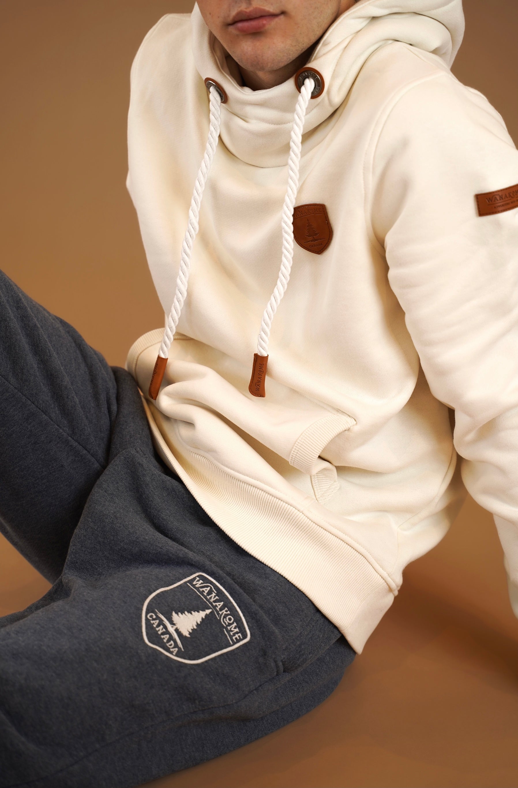 Premium Cascade Oatmeal Hoodie - Soft Unisex Pullover Sweatshirt for Men & Women | Cozy Lounge Wear, Casual Street Style, Outdoor Activities