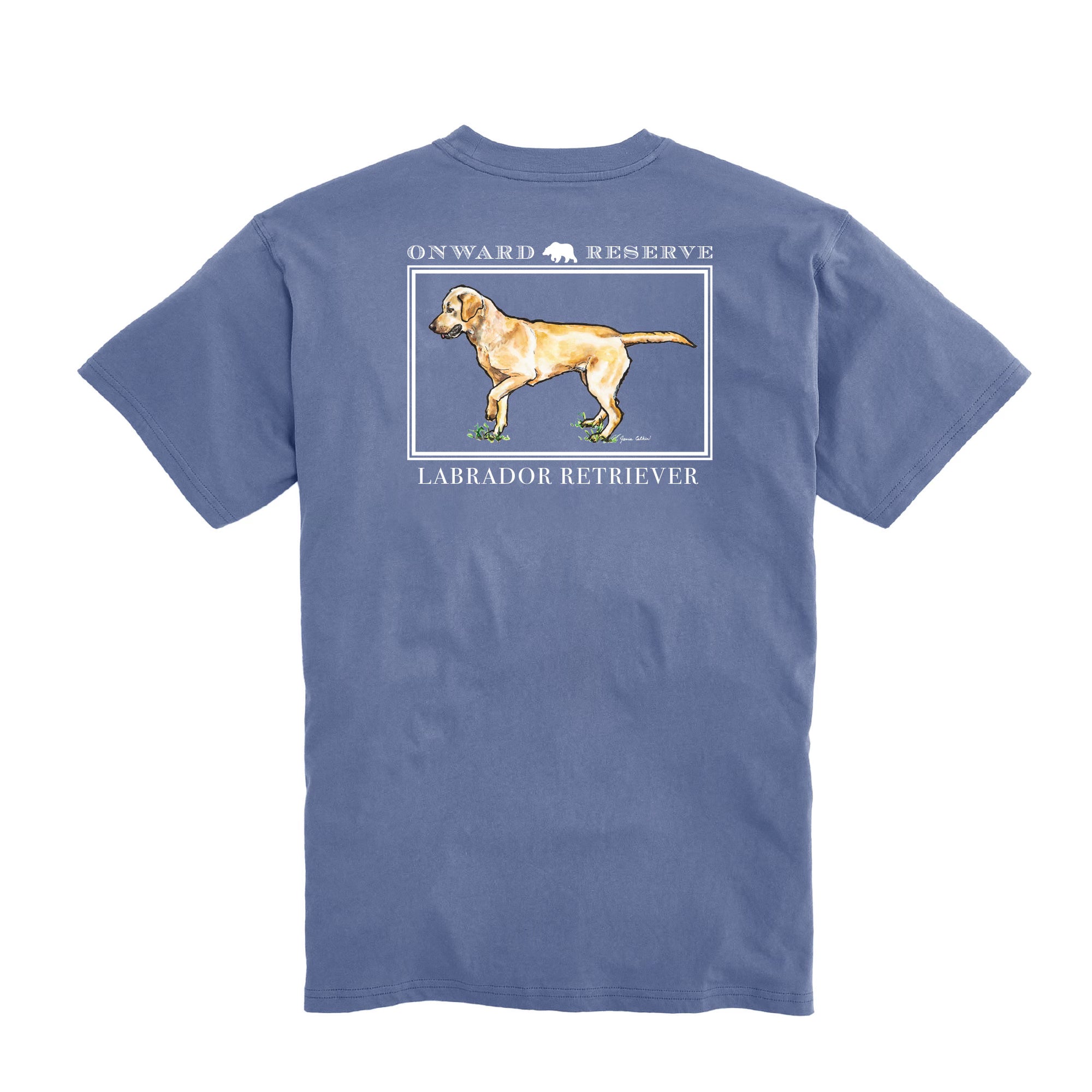 Yellow Lab Short Sleeve T-Shirt for Men & Women - Comfortable Cotton Casual Tee for Dog Lovers - Perfect for Daily Wear, Dog Walks, and Pet Owner Gifts