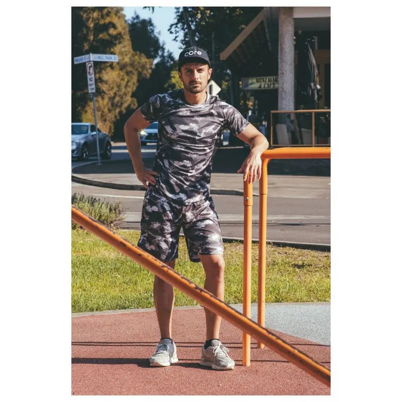 Men's Gym Workout Set - Breathable Fitness T-Shirt & Shorts for Running, Training & Gym - Activewear for Men | Perfect for Workouts, Jogging & Sports