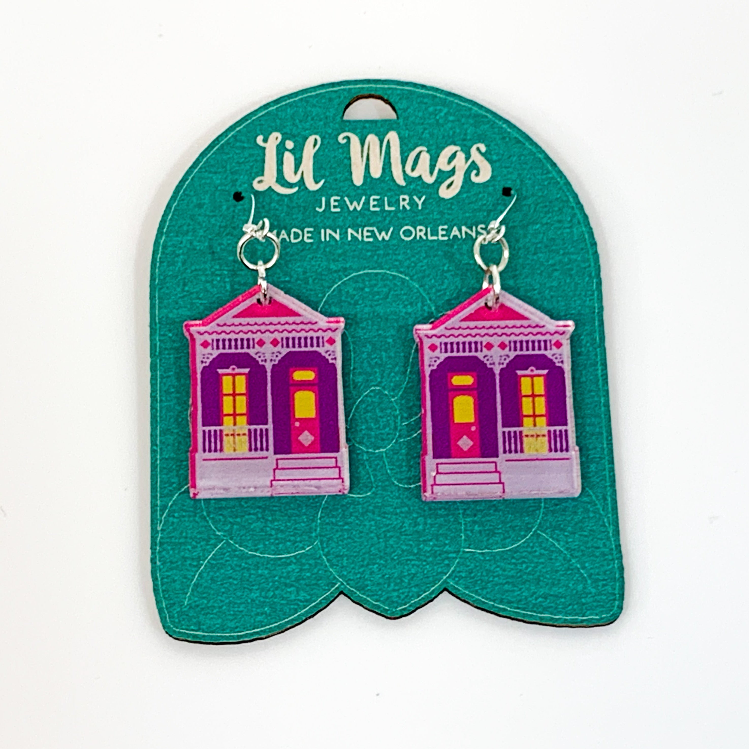 Lil Mags Shotgun Acrylic Earrings - Trendy Punk Style Dangle Earrings for Women - Perfect for Concerts, Parties & Everyday Wear