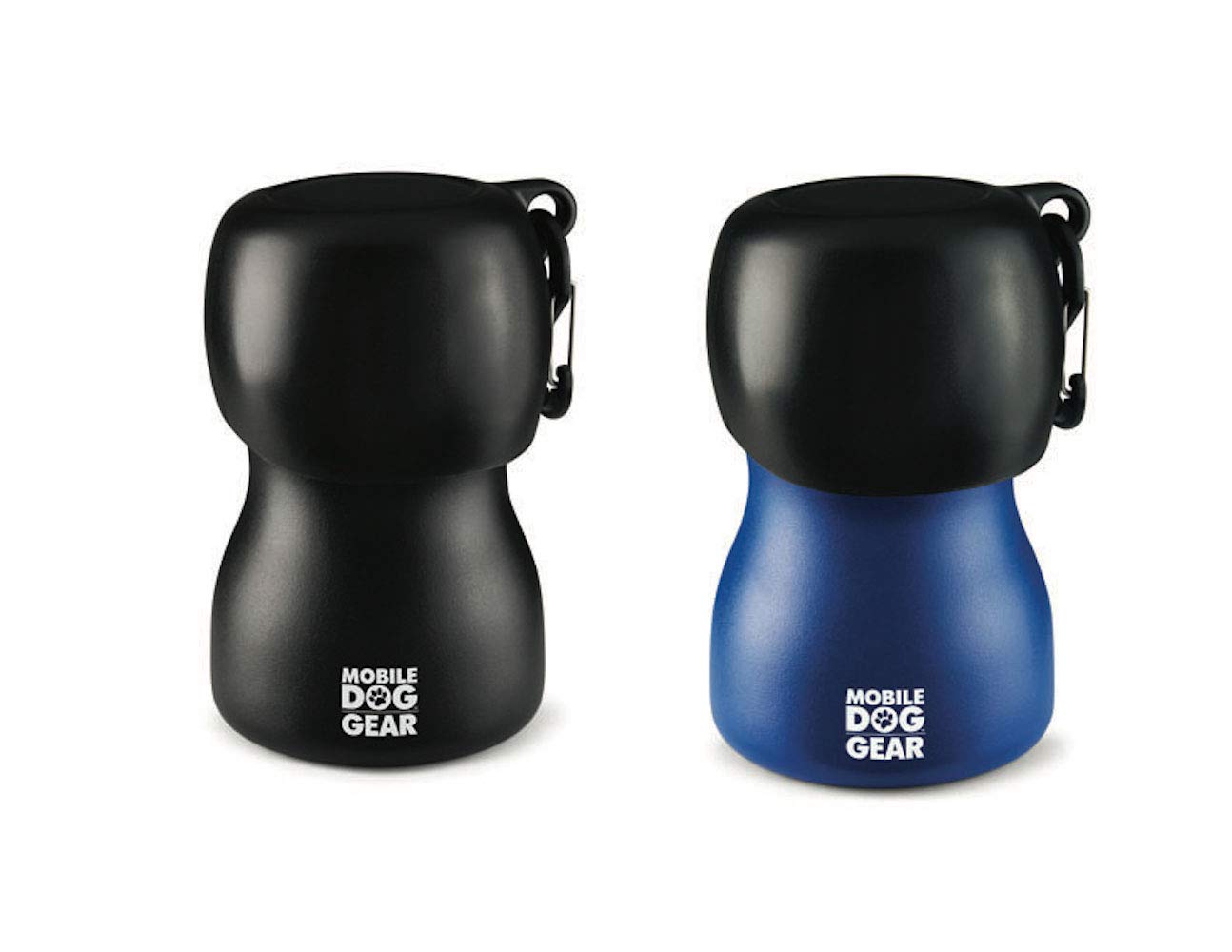Portable Dog Water Bottle for Small Dogs - 9.5oz Hydration Bundle with Black & Blue Bottles | Perfect for Hiking, Travel & Outdoor Adventures with Your Pet