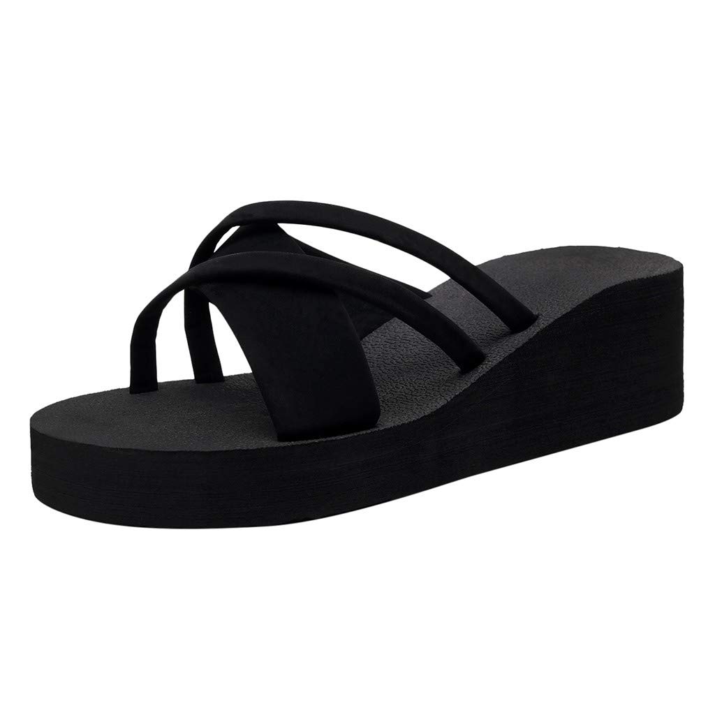Breathable Open-Toe Beach Slippers for Women - Non-Slip Fleece Summer Sandals Size 10 | Perfect for Poolside, Vacation & Home Comfort