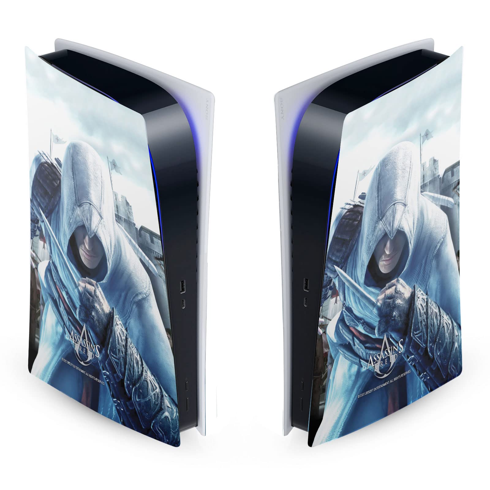 Head Case Designs Altaïr Lame Cachée Art Skin Vinyl Decal Sticker Cover Compatible with Sony PlayStation 5 PS5 Digital Edition Console - Gaming Room Decor, Gift for Gamers