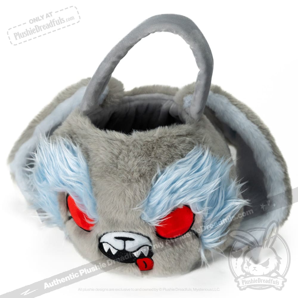 Plushie Dreadfuls Werewolf Bunny Stuffed Animal - Werebun the Cute & Spooky Head Bag for Halloween Decor, Cosplay & Gothic Collectors
