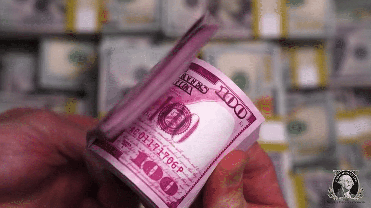 100 Pack of $100 New Series Pink Prop Money - Perfect for Movies, TV Shows, and Prank Videos