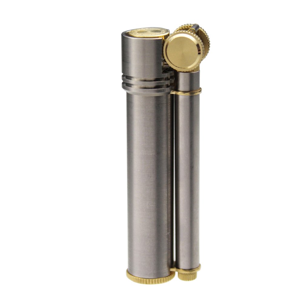 Douglass Oil Lighter Field-L Stainless Steel Windproof Outdoor Camping Lighter for Hiking, BBQ, Survival Gear & Emergency Use