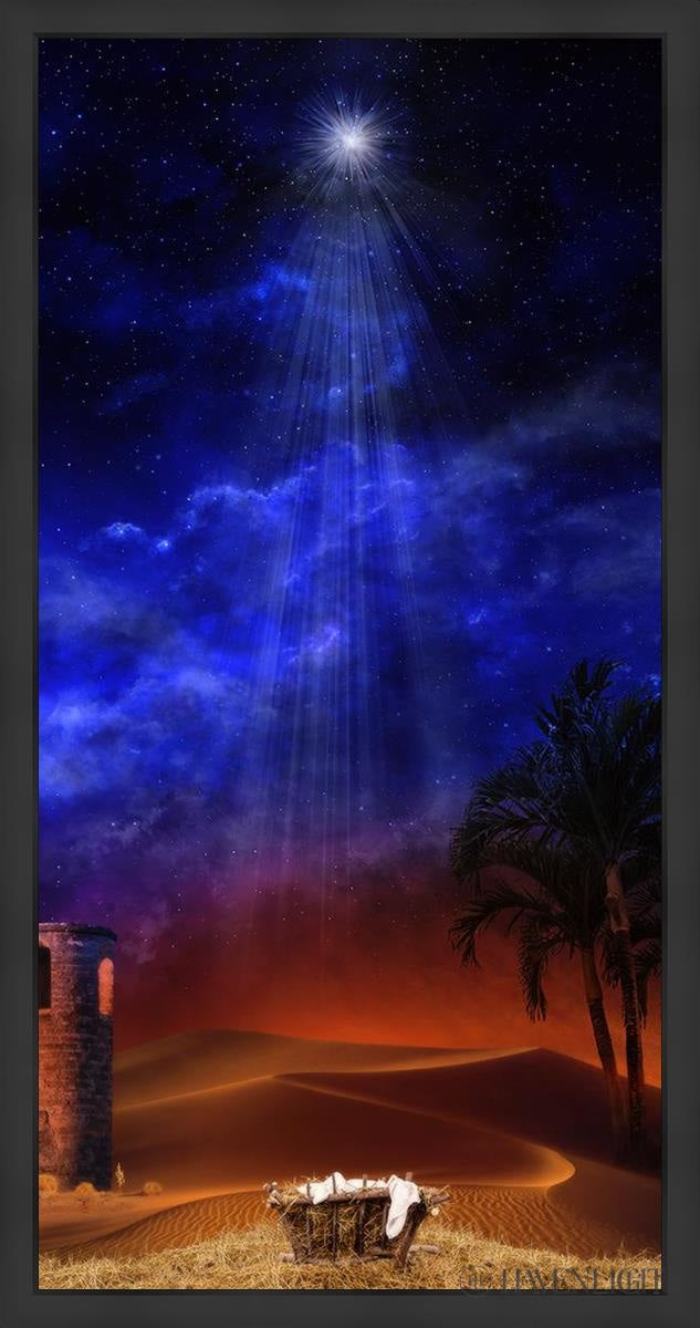 Holy Night Large Wall Art - Elegant Christmas Decor for Living Room, Bedroom & Office - Perfect Holiday Home Decoration