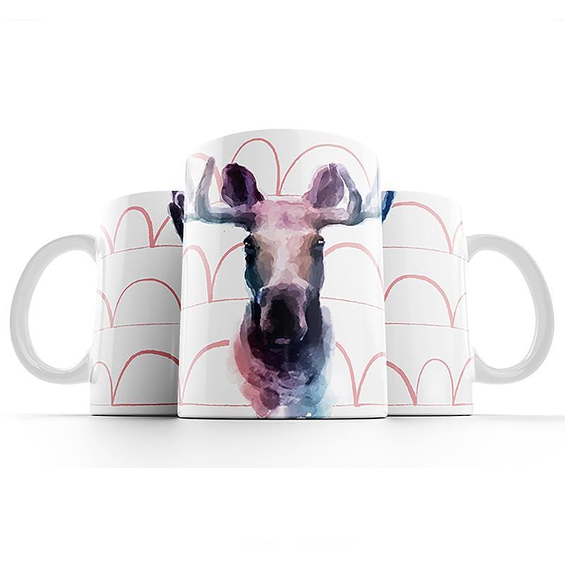 Deer Art Coffee Mug - Handmade Ceramic Cup for Tea & Coffee Lovers - Perfect for Home, Office, or Gift Giving