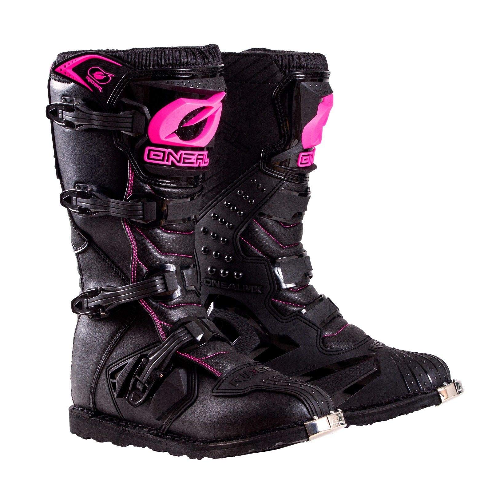 O'Neal Boys Rider Boots - Black K1 Motorcycle Boots for Kids - Durable & Comfortable Riding Shoes for Young Bikers - Perfect for Dirt Bikes, ATV & Outdoor Adventures