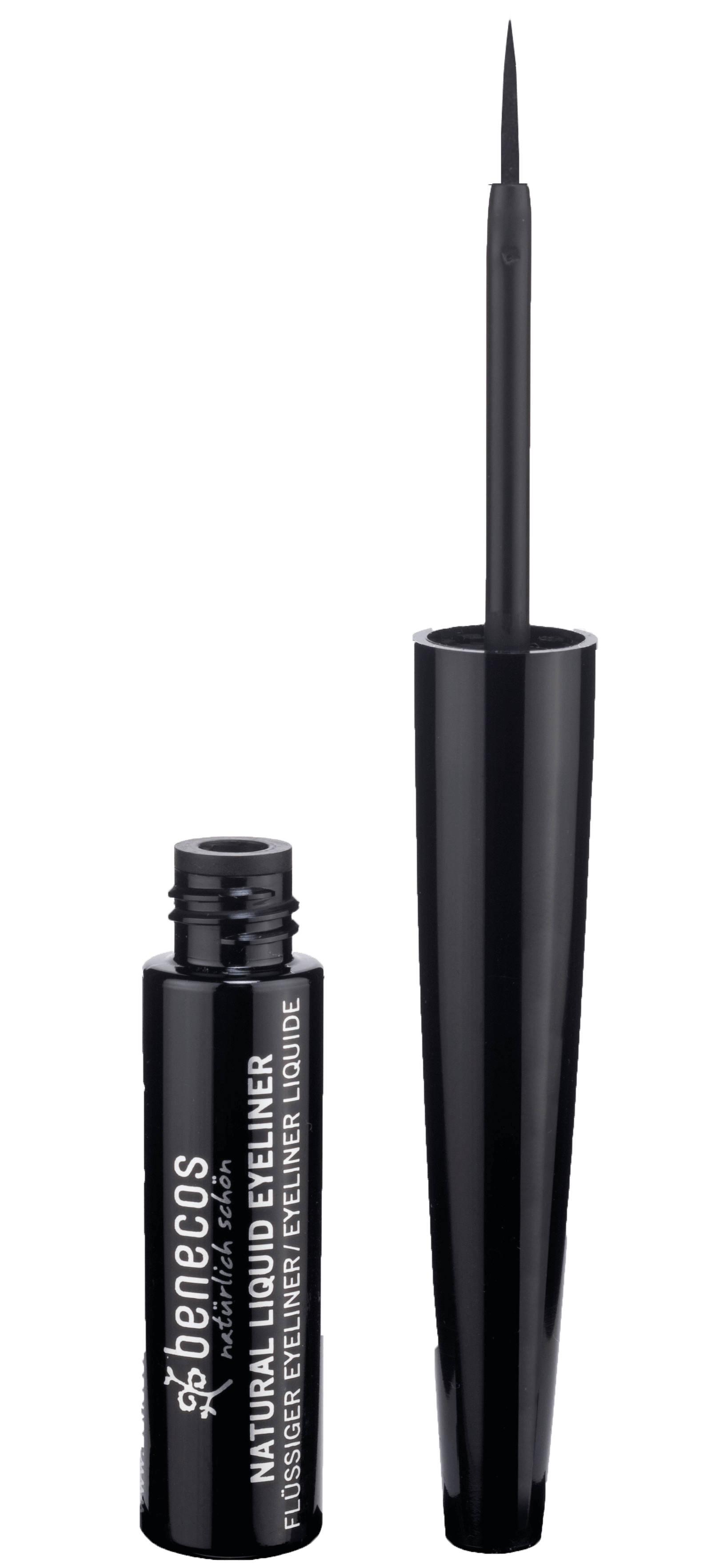 Benecos Natural Vegan Liquid Eyeliner - Black | Cruelty-Free & Waterproof | Perfect for Everyday Wear & Special Occasions