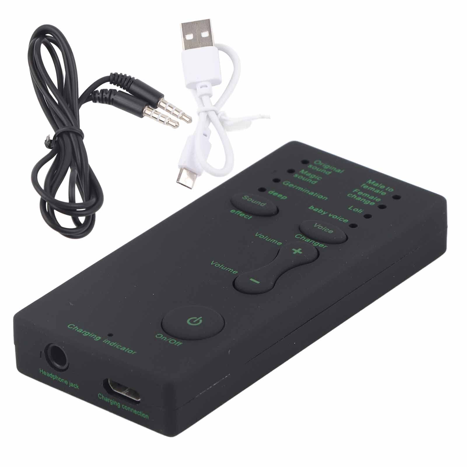 Professional USB Sound Card with 3.5mm Interface - Voice Changer & Audio Enhancer for PC, Laptop, Mobile Phone - Perfect for Live Streaming, Gaming & Podcasting