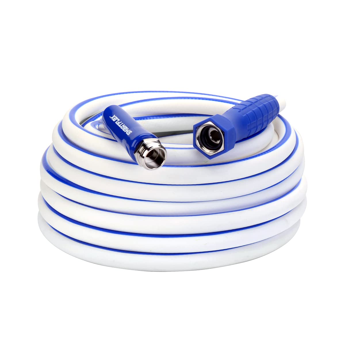 SmartFlex RV/Marine Water Hose 5/8 in. x 50 ft - Flexible Hybrid Drinking Water Hose for Camping, Boating & Outdoor Use - White (HSFRV550)