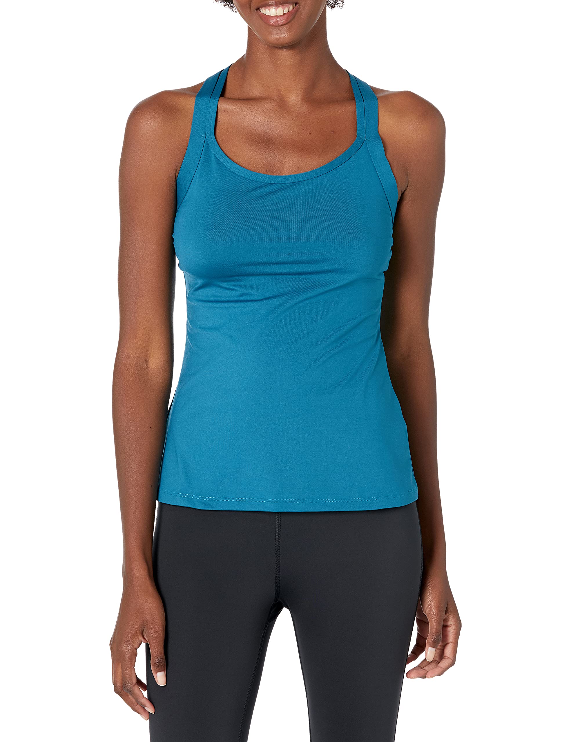 Stonewear Women's Double Cross Top - Stylish Workout & Yoga Shirt for Fitness, Gym & Active Lifestyle