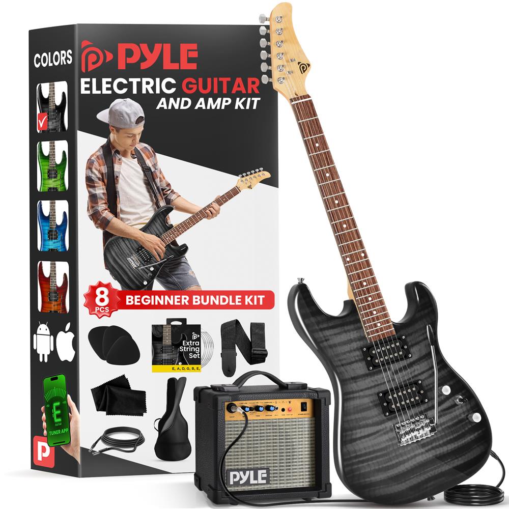 Complete Electric Guitar Starter Kit with Amp, Tuner & Accessories - Perfect for Beginners & Home Practice | Rock, Blues & Metal Playing