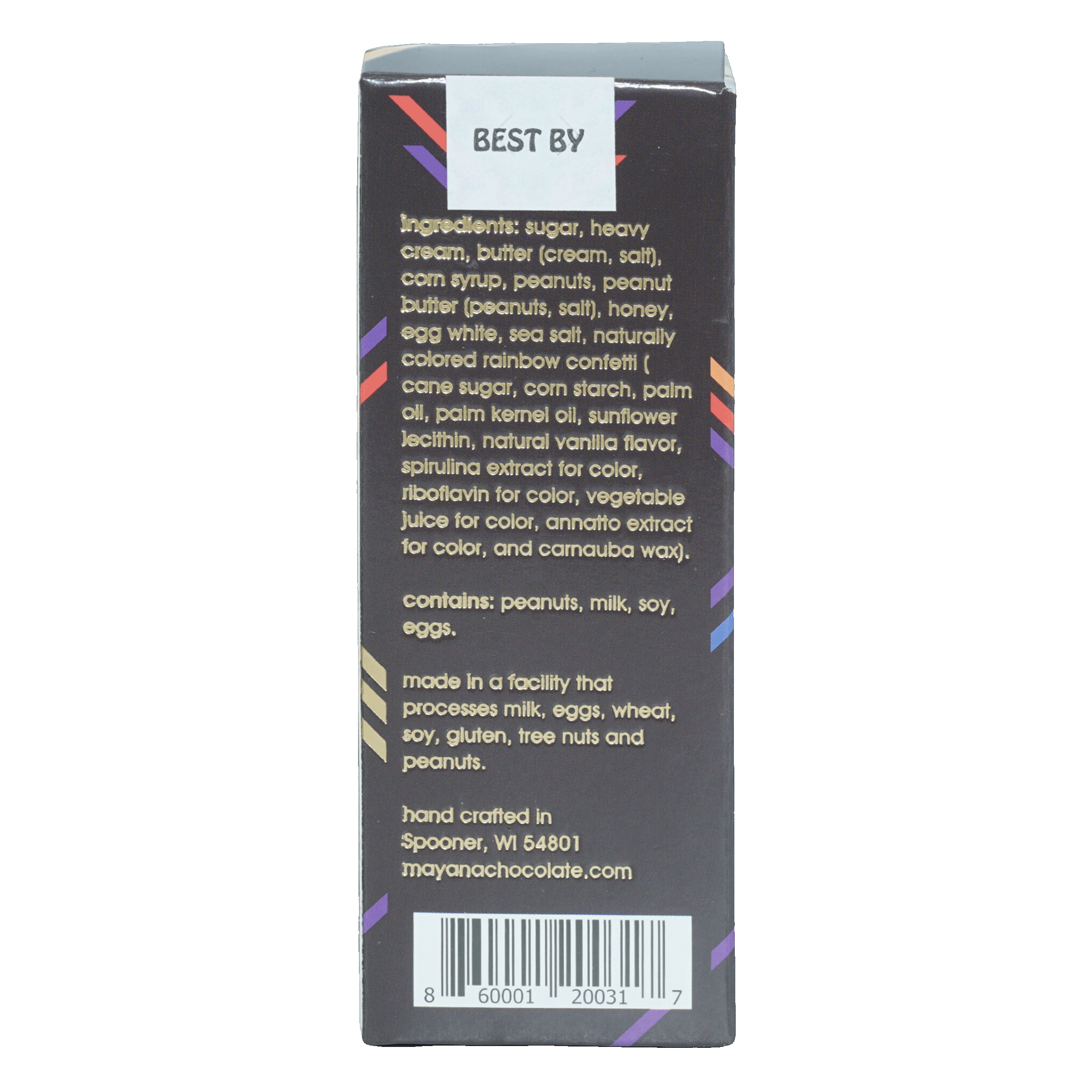 Mayana Chocolate Pride Bar - Premium Dark Chocolate Bar with Rainbow Colors - Perfect for LGBTQ+ Celebrations, Gifts, and Pride Events