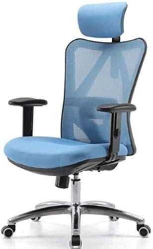 Ergonomic Office Chair with Aluminum Alloy Base - Adjustable Height, Swivel & Lumbar Support for Home & Office Workspaces - Perfect for Long Hours Sitting, Gaming & Remote Work