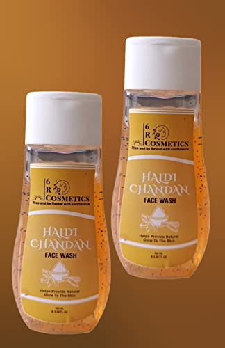 6 R Cosmetics Paraben Free Mild Face Wash - Gentle Cleanser for Sensitive Skin, Soap Free & No Harsh Chemicals | Daily Skincare for Dry, Oily & Acne-Prone Skin